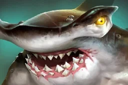 The Hammer of Maelrawn style: Tidehunter as a brown hammerhead shark