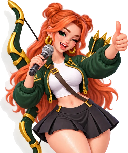 Windranger giving a thumbs up
